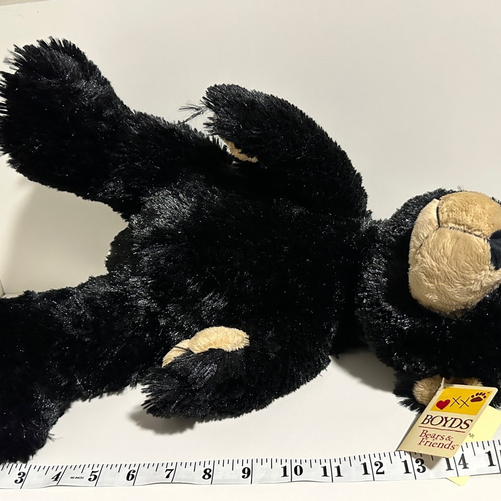 Vintage 2005 Boyds Black and Cream Plush Bear - Cozy Soft Collectible - Picture 5 of 5